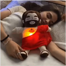 Breathing Jesus Soothe Plush Toy for Kids