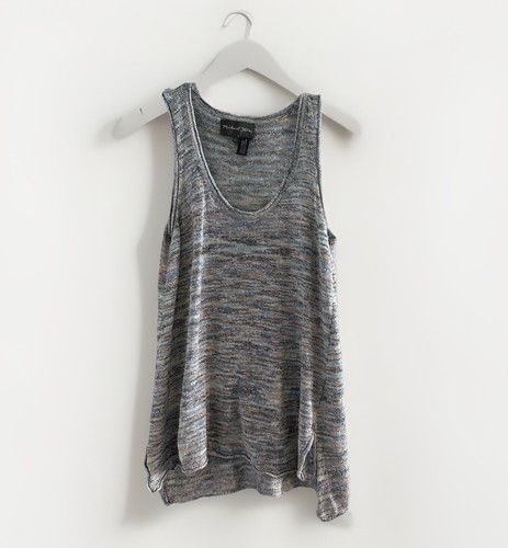 Michael Stars Marled Scoop Neck Tank Anthology Linen Blend Small - Picture 6 of 11
