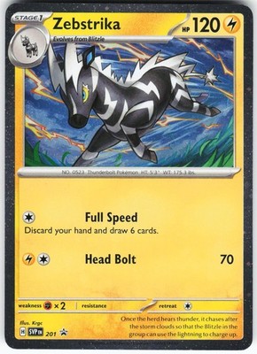 Zebstrika - (Cosmos Holo) 201 Pokemon SV: Scarlet & Violet Promo Cards Holo