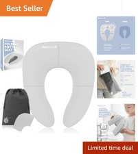 Portable Folding Travel Potty Seat for Toddlers - Fits Round  Oval Toilets