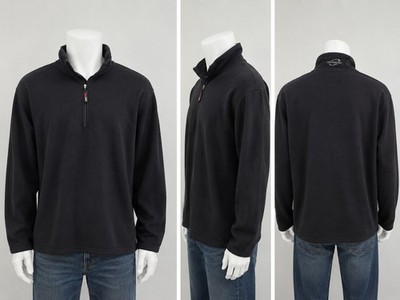 Obermeyer UltraGear Men s 1/4 Zip Fleece Mock Neck Pullover Black L