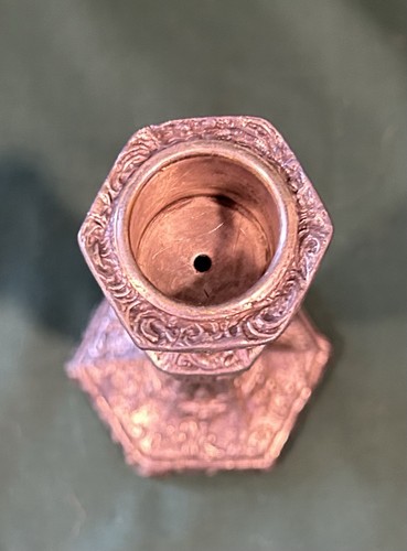 Antique 1920s WB MFG CO Weidlich Bro 5” Tall Candlestick #2340  Nice Condition - Photo 7/9