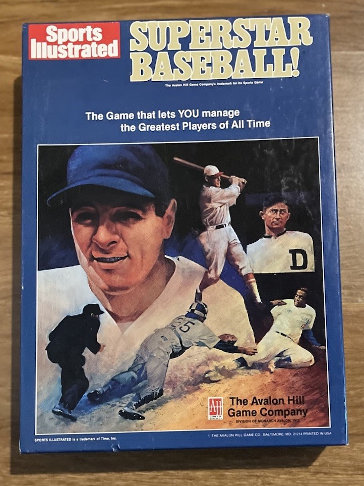 アバロンヒル　ボードゲーム　大リーグベースボール Superstar Baseball Sports Illustrated Game Avalon Hill 9140