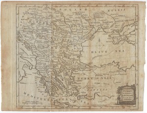Turkey 1790 Map Of Turkey In Asia Black Sea Surrounding