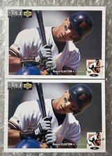 1994 Upper Deck Collector's Choice #80 Royce Clayton Base & SILVER SIGNATURE