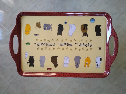 Vassoio Home Collection 48x30 design tema animali gatti gattini rettangolare - Afbeelding 9 van 11