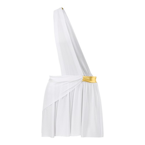 Men Costume Wrestling Singlet Dress Halloween Skirt Party Uniform Theme Ruffle - Picture 13 of 52