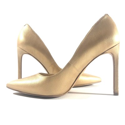 nine west gold pumps