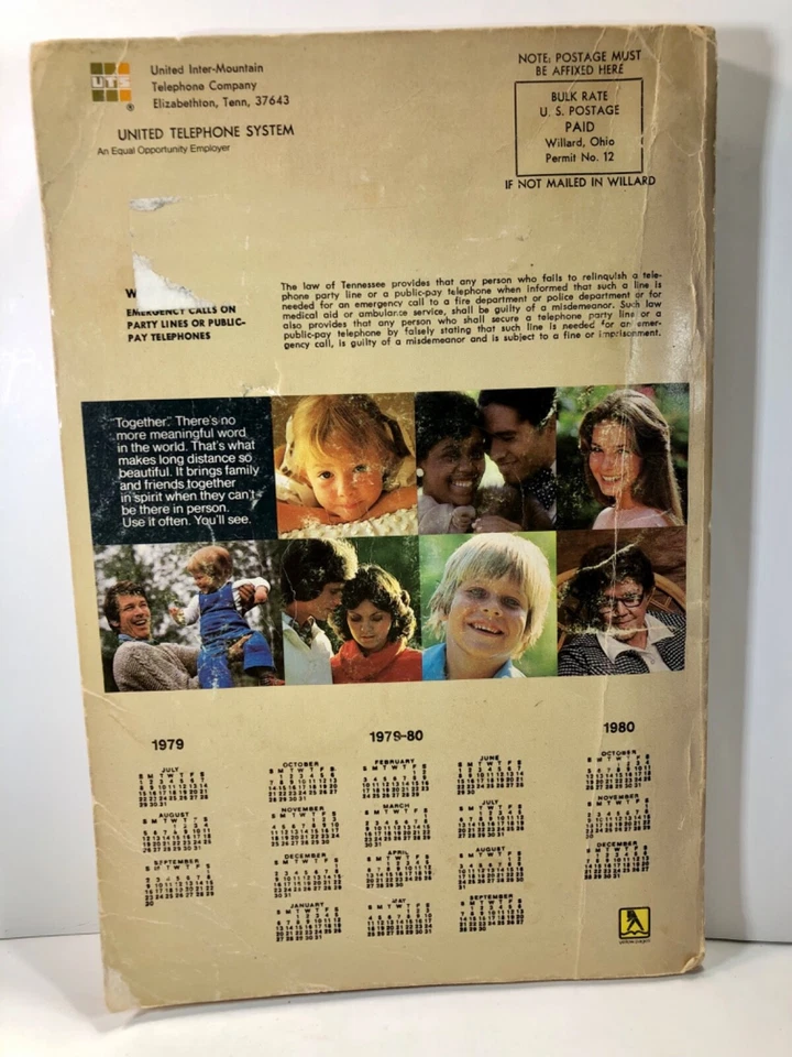 The Phone Book for Elizabethton Tennessee (November 1979) - Image 2 of 4