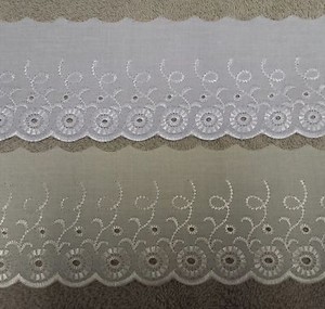Cream Broderie Anglaise Lace Trim Trimming 50 mm 2/" 5 cm Please Choose Length