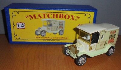 Matchbox Yesteryear Y12 Model T Ford Van Royal Saloon Chrome Wheels 1985 Code 2