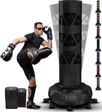 Punching Boxing Bag by RDX, Heavy Punching Bag Stand, Speed Bag Gloves