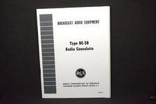 RCA BC-5B tube mixing console operation and service manual reprint