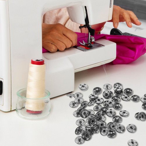 100 Pcs Versteckte Schnalle Knopfschnappschüsse Druckknöpfe Annähen - Bild 12 von 12