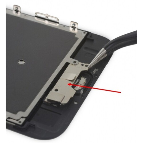 Plaque Fer Fixation Bouton Home Iphone SE 2020 6 6+ 8 8+ 6S 6S+ 7 7Plus + Vis - Imagen 15 de 27