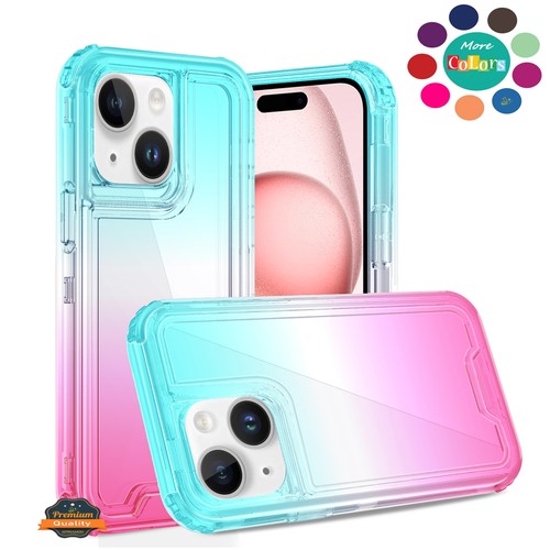 Coque antichoc pour Apple iPhone 14/6,1" hybride 3 en 1 clair bicolore