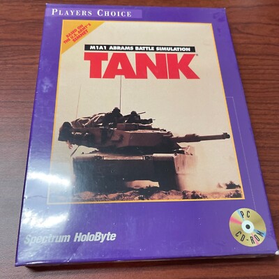 Tank Abrams Simulation Big Box Spectrum Holobyte 1989 PC Game Factory Sealed New