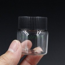 20ml 40 x 37mm Mini Empty Clear Glass Bottle Display Sweets Pill Storage Vials