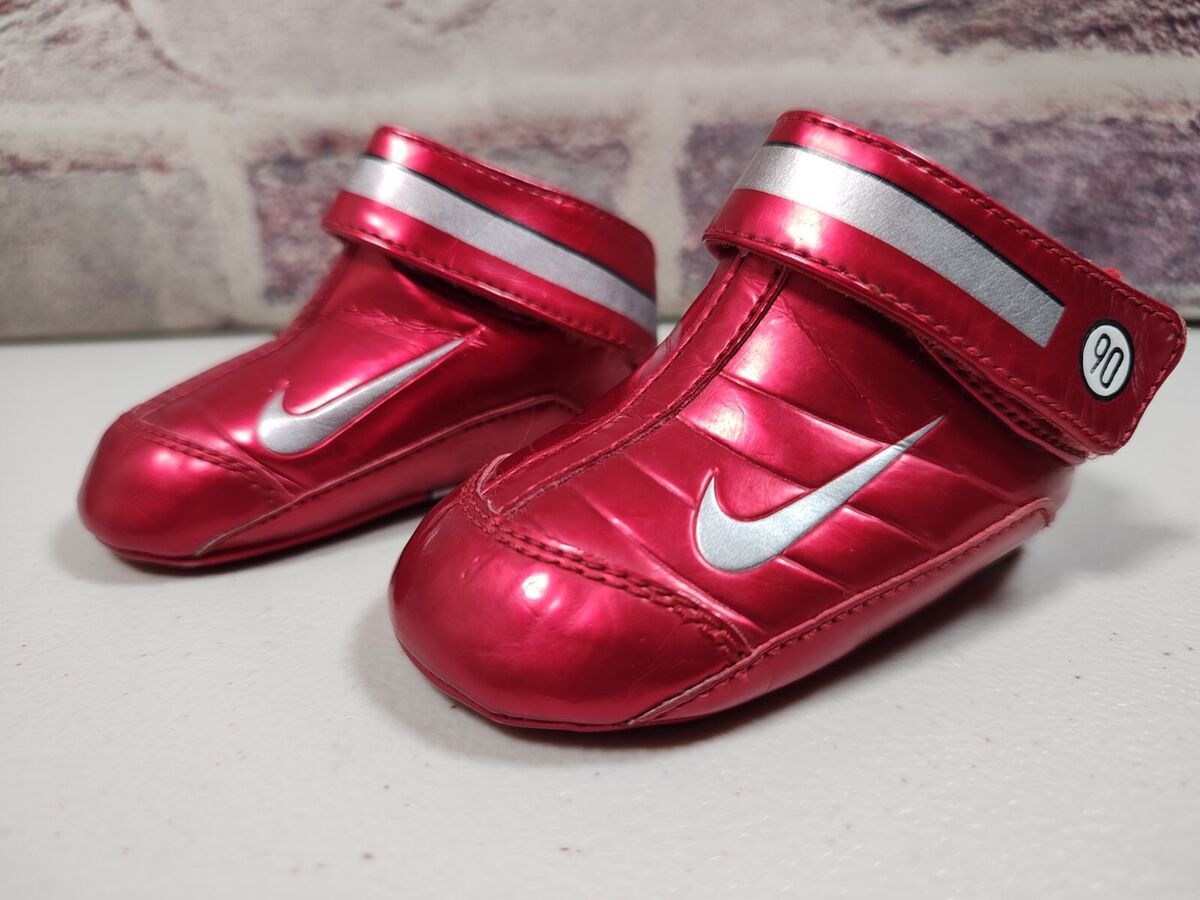Vintage Nike Total 90 Baby Boots Rare Metallic Red Silver Vintage Nike Total 90 Baby Boots Rare Metallic Red Silver
