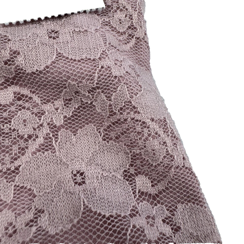 Top bustier pizzo senza confini donna taglia 2XL 20 rosa nebbia rosa cinturino regolabile - Foto 4 di 14