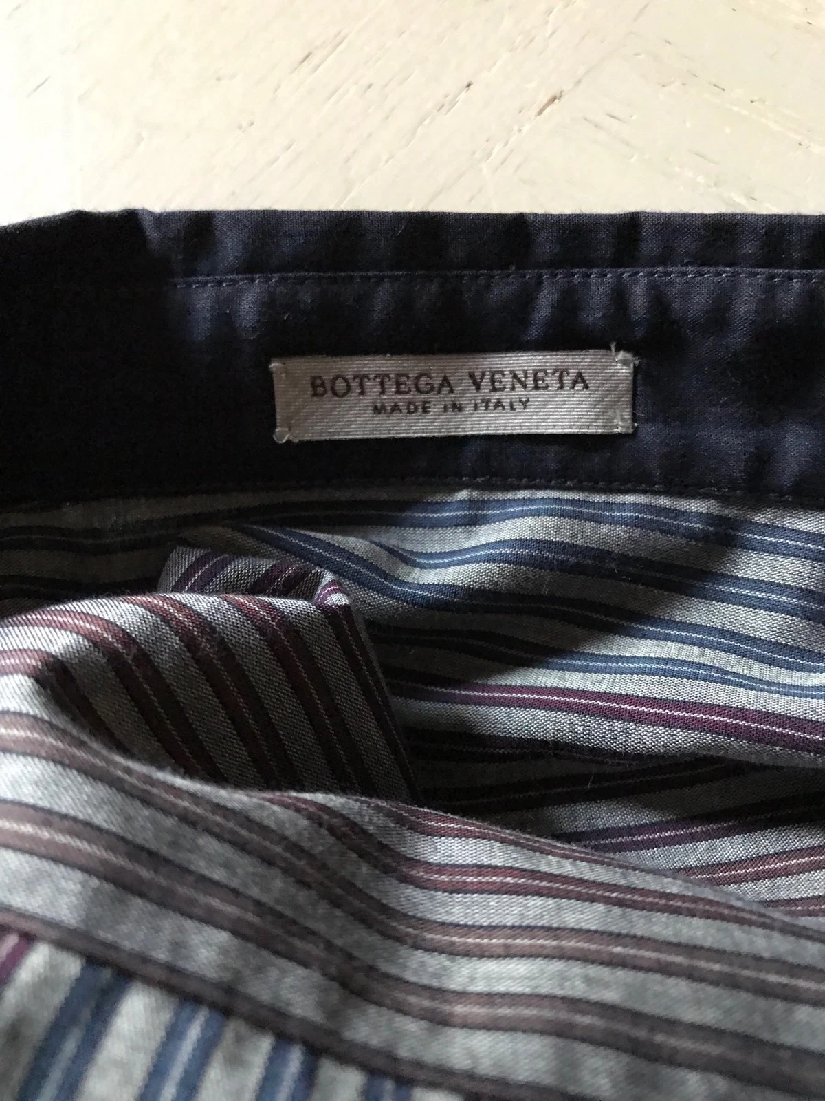 Camicia Abito Uomo Bottega Veneta Nuova con etichette multicolore 39 15 5 Italia