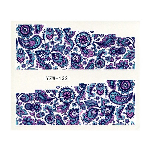 Nail Art Wasseraufkleber, Aufkleber für Nageldekoration, Blumenschmetterling, UK Verkäufer - Bild 11 von 49