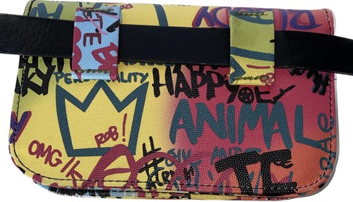 Graffiti Belt Purse Convertible Chain Shoulder Crossbody Bag Multicolor Graphic - 第 8/18 張圖片