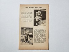 Stan Hack Jackie Hayes Cubs White Sox 1941 Louisville Slugger Sheet