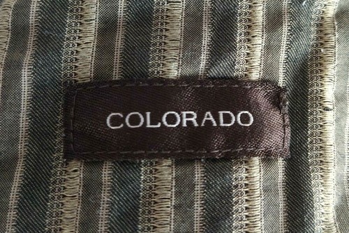 Colorado Shirt Mens Button Up Collared Long Sleeve Stripped Top Sz About XL - Picture 8 of 9