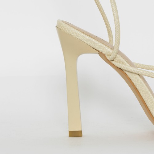 NIB - SIMMI LONDON Women's 'ELIANNA' Stone Snake WIDE FIT LACE UP HEELS - 10 - Picture 5 of 5
