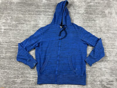 Ocean Pacific OP Hoodie Mens Large Blue Zip Up Sweatshirt Pockets Casual