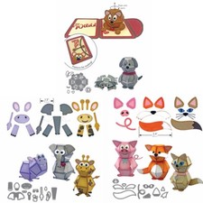 3D Animals Pop Up Box Metal Cutting Dies Scrapbooking Crafts Stencil Cardmaking