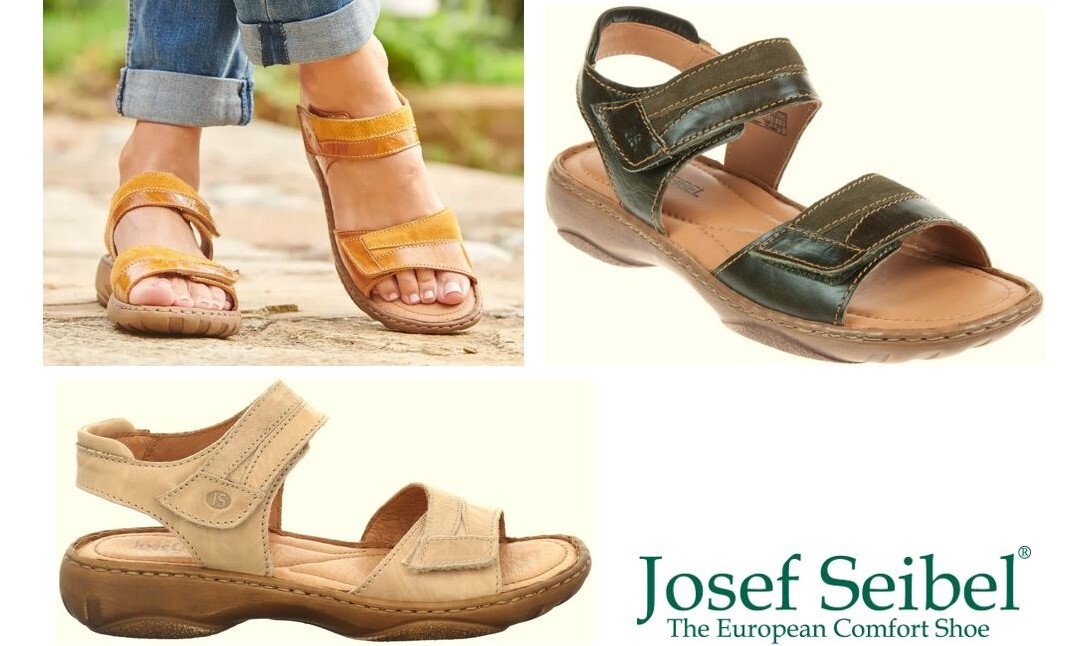 Josef Seibel Comfort Leather Sandals EU 37 Brown Beige Arch Support Josef Seibel Womens European Comfort Shoe Tan Leather Slip  main image 2