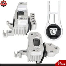 3PCS For 15-17 Jeep Cherokee Chrysler Complete Engine Motor & Transmission Mount