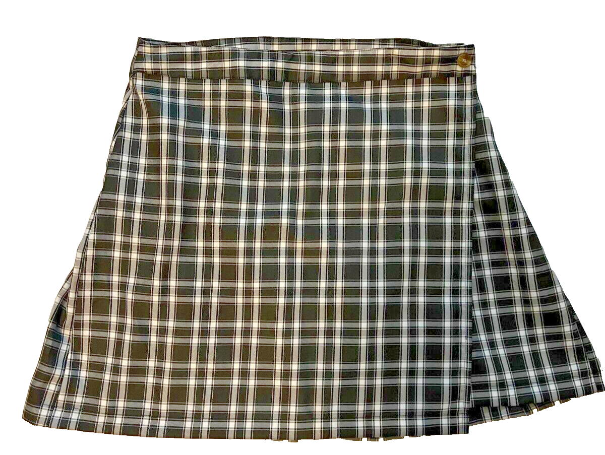Plaid Midi Wrap Skirt for Women by Sim & Sam in Size Large-image