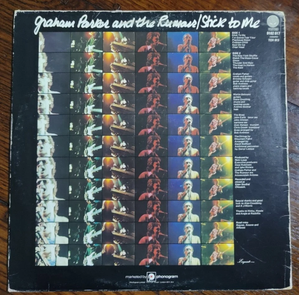 Graham Parker & Rumour Stick To Me Vinyl Record VG+/G+ 9102017 1977 - Image 2 of 2