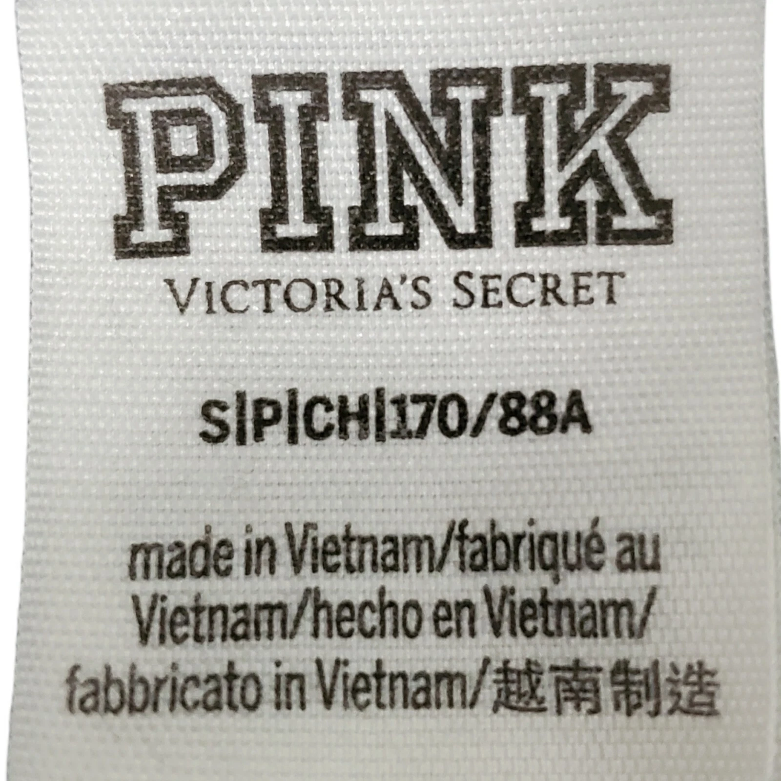 UNDERCOVER Maglione Victorias Secret ROSA piccolo grigio maglia con cappuccio pullover cropped logo