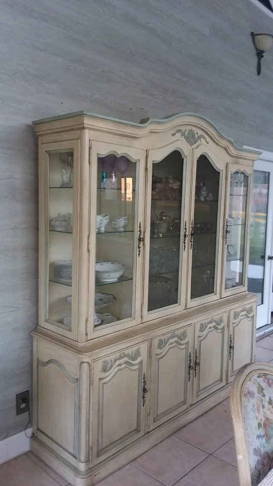 Raro! Conjunto de sala de jantar White Furniture Company - Mesa de banquete, cabana, carrinho de chá - Imagem 2 de 4