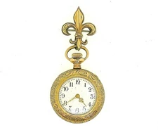 c. 1900 G.F. PENDANT POCKET WATCH - CASE 25 MM - FOR PARTS OR REPAIR -BEST OFFER