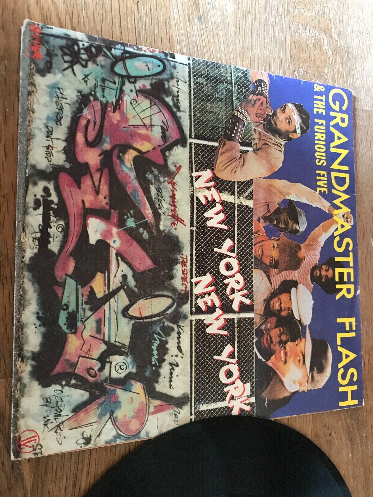 GRANDMASTER FLASH & THE FURIOUS FIVE "NEW YORK NEW YORK" 1983 SACEM FRENCH EDITI