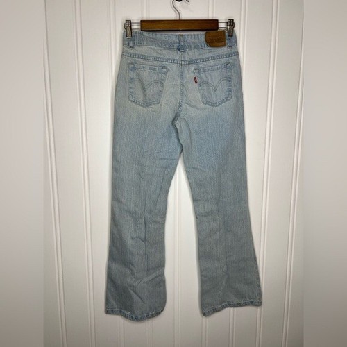 Levi's 517 Girls Stretch Flare Denim Jeans Blue Size 14 - Picture 3 of 13