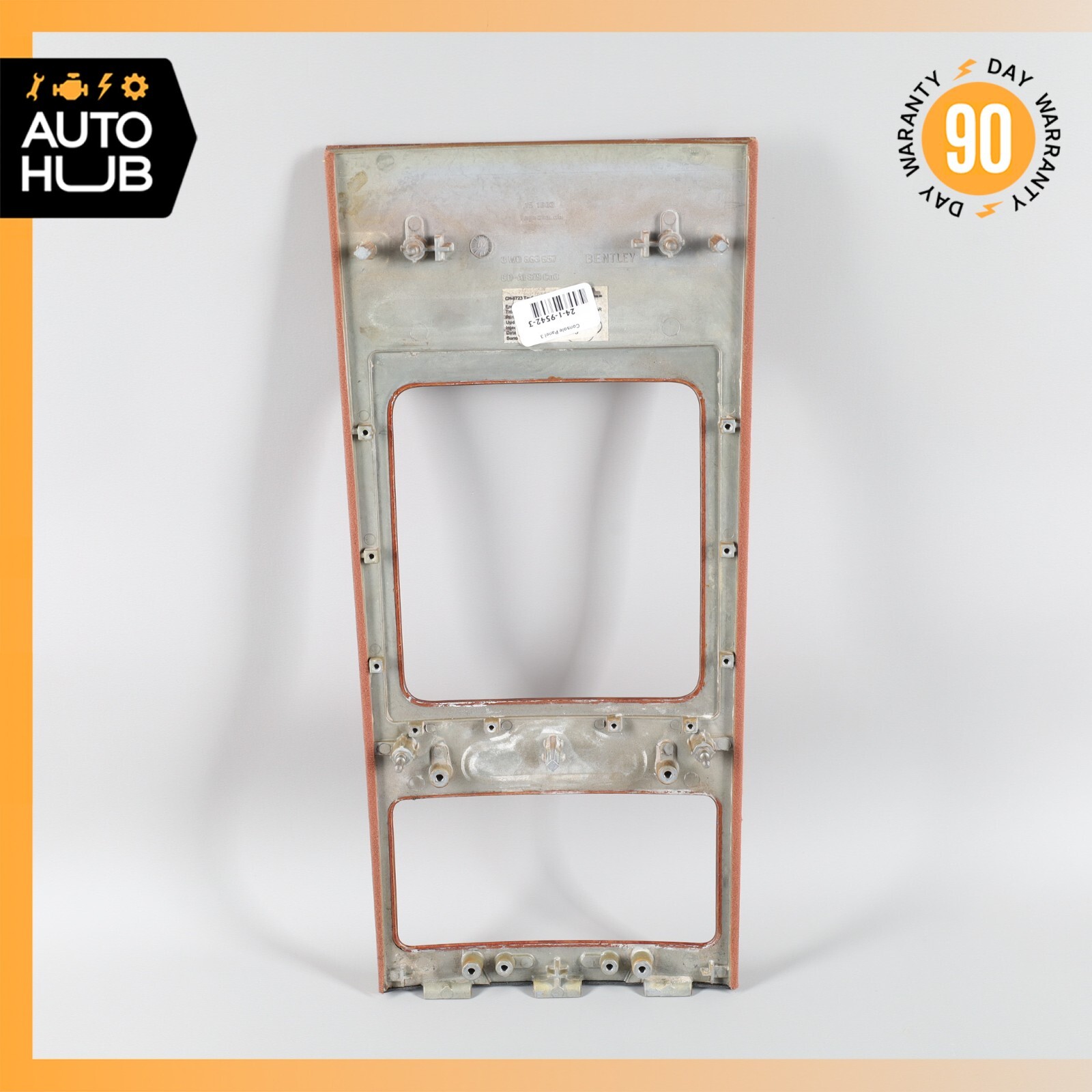 03-10 Bentley Continental GT Coupe Rear Center Console Trim Bezel Wood OEM 36k