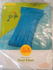 NEW Sun Squad - Inflatable Pool Float Blue A54