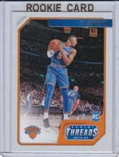 RJ BARRETT ROOKIE CARD New York Knicks Basketball Panini Threads DUKE BLUE DEVIL