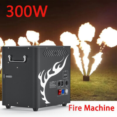 300W 3HEAD Jet Flame Machine Bühneneffekt DMX Control Jet 3-4M FüR Outdoor Stage
