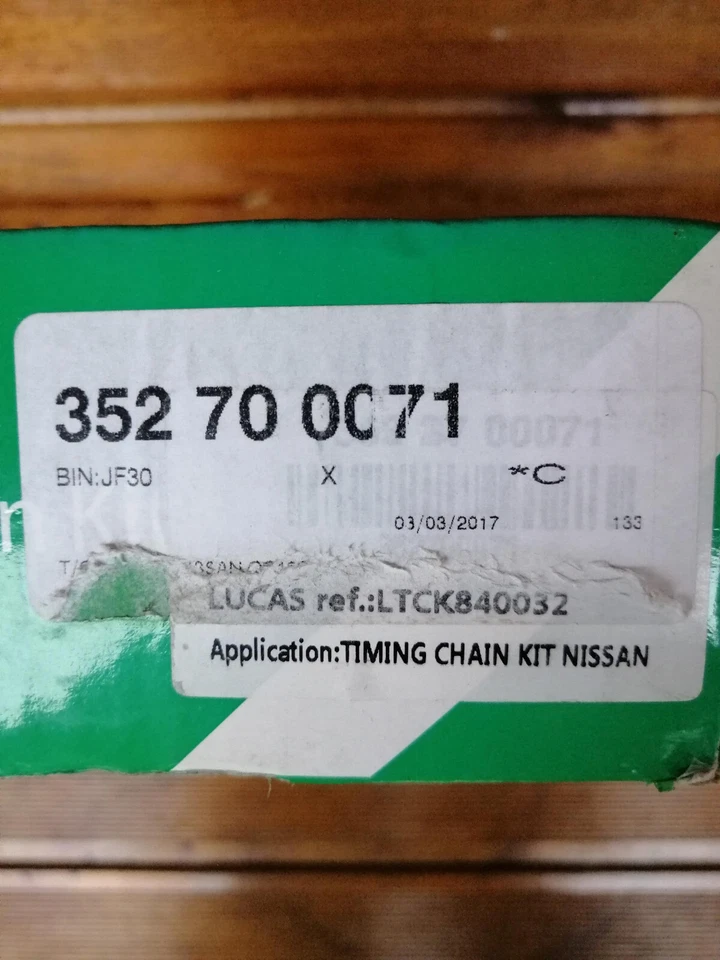 LucasTiming Chain Kit AFTERMAR Fit Nissan Almera Tino Almera Mk2 Primera P12 P11 - Image 2 of 3