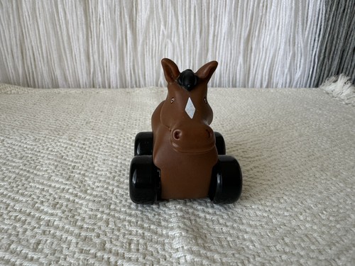 Horse Figure Wheels ERTL John Deere Farmer Farm Animal Replacement Toy Brown - Picture 3 of 20