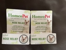 NEW LOT OF 2 HomeoPet Feline Nose Relief - Natural Pet Medicine. 15 30 ML CATS