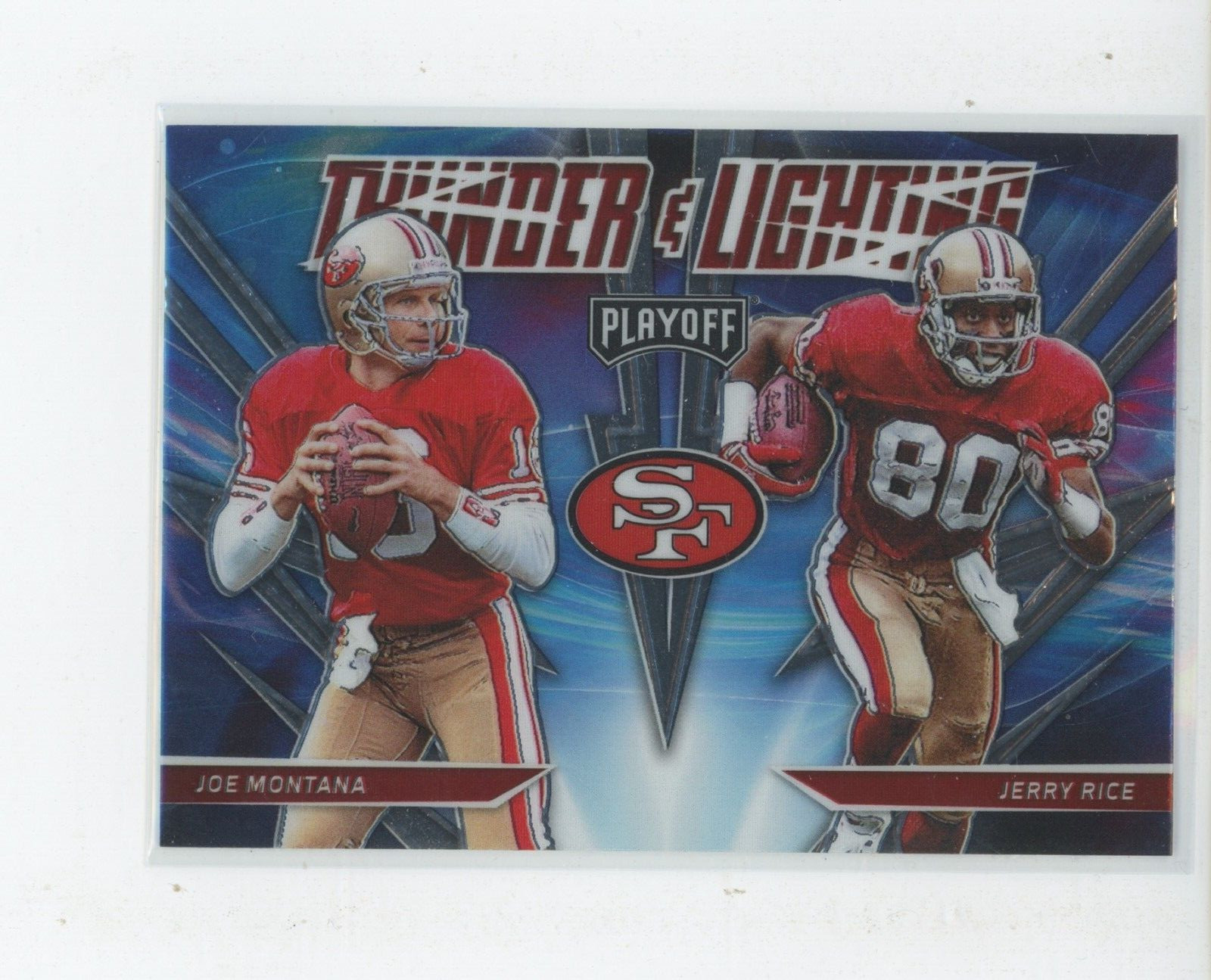 2021 Playoff Thunder and Lightning #TL-7 Jerry Rice Joe Montana