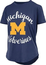 Women's University of Michigan Wolverines Short Sleeve TShirt Cotton SS Tee